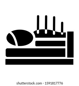 accupuncture icon isolated sign symbol vector illustration - high quality black style vector icons
