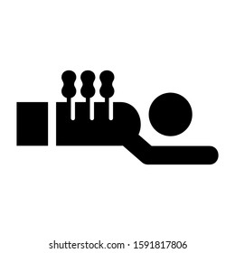 accupuncture icon isolated sign symbol vector illustration - high quality black style vector icons
