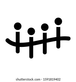 accupuncture icon isolated sign symbol vector illustration - high quality black style vector icons
