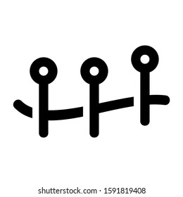 accupuncture icon isolated sign symbol vector illustration - high quality black style vector icons
