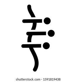 accupuncture icon isolated sign symbol vector illustration - high quality black style vector icons
