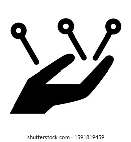 accupuncture icon isolated sign symbol vector illustration - high quality black style vector icons
