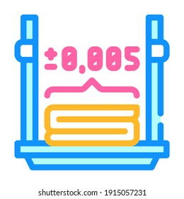 accuracy of 3d printing color icon vector. accuracy of 3d printing sign. isolated symbol illustration