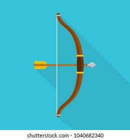 Accuracy bow icon. Flat illustration of accuracy bow vector icon for web
