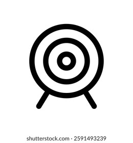 Accuracy. Editable stroke vector icon.