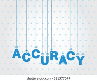 Accuracy Hanging Letters Stock Vector (Royalty Free) 631577099 ...