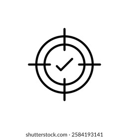 Accuracy icon Art design illustration