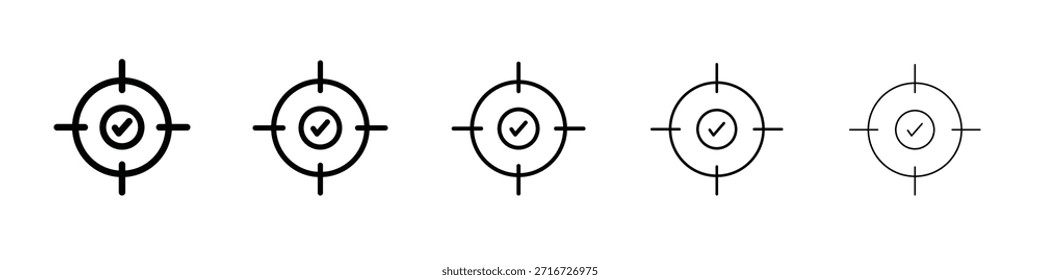 Diseño de icono de precisión, logotipo, App, interfaz de usuario. Ilustración vectorial, EPS