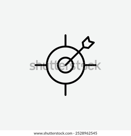 Accuracy icon isolated on the white background.