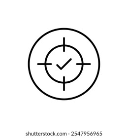 Ícone de precisão Vetor de contorno para interface do usuário da Web