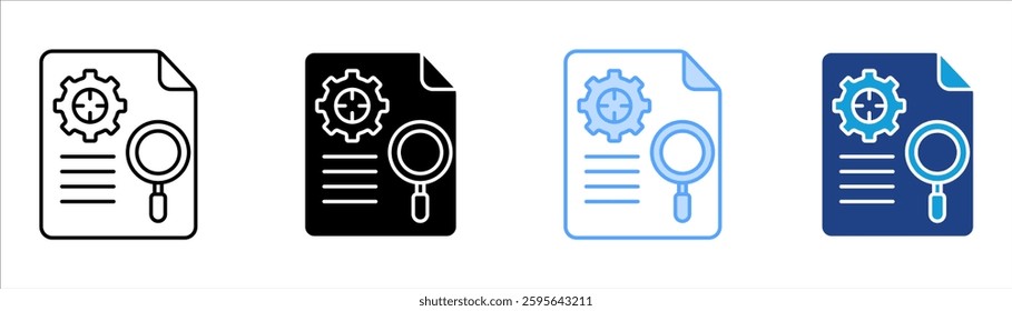 Accuracy Icon Set Multiple Style Collection