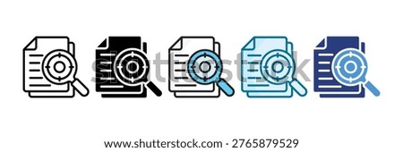 Accuracy Icon Set Multiple Style Collection