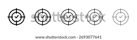 Accuracy icon Vector Art Illustration