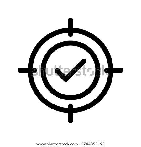 Accuracy Icon Vector Symbol Design Illustration