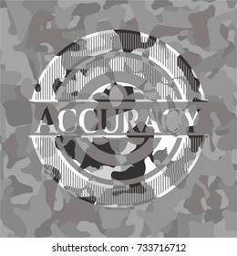 Accuracy on grey camo pattern