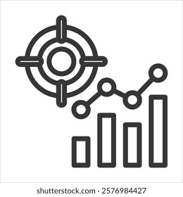 Accuracy Outline Icon Vector Illustration