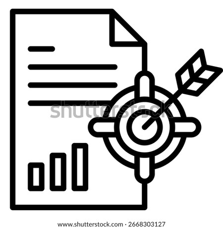 Accuracy, Precise Calculation outline Icon