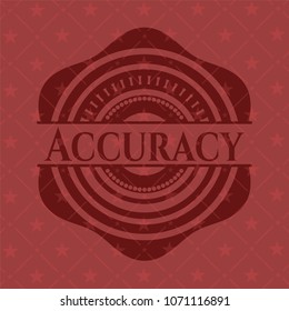 Accuracy red emblem. Vintage.