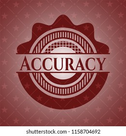 Accuracy red emblem. Vintage.