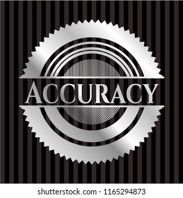 Accuracy silver shiny emblem