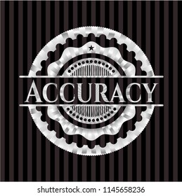 Accuracy silvery emblem