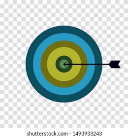 accuracy symbol isolated on transparent background.