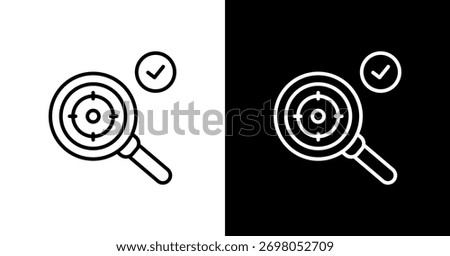 Accuracy White Icon Set Design