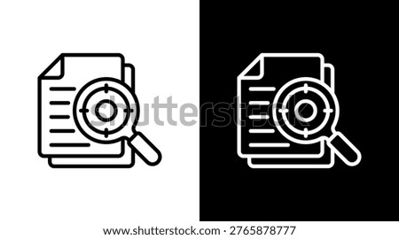 Accuracy White Icon Set Design