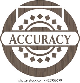 Accuracy wood emblem. Retro