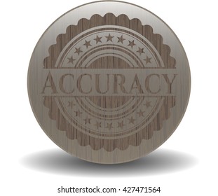 Accuracy wood emblem. Vintage.