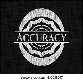 Accuracy written on a chalkboard
