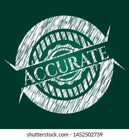 Accurate with chalkboard texture. Vector Illustration. Detailed.