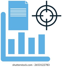 Vetor de ícone de dados precisos, representando precisão, verdade e informações verificadas. Ideal para análises, finanças ou projetos de pesquisa que precisam transmitir figuras e insights confiáveis.