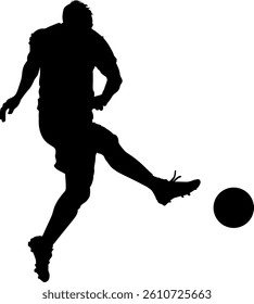 Accurate direct kick in football