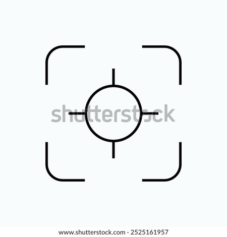 Accurate Icon. Focus, Target Symbol for Design, Presentation, Website or Apps Elements - Vector. 