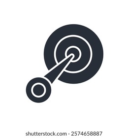 accurate icon. vector.Editable stroke.linear style sign for use web design,logo.Symbol illustration.