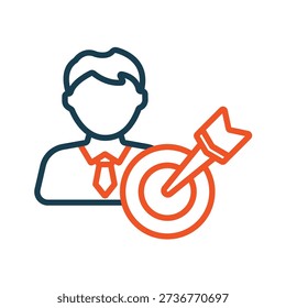 accurate icons outline and Flat Style,transparent background