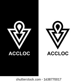 Accurate Location Abstract Logo Design