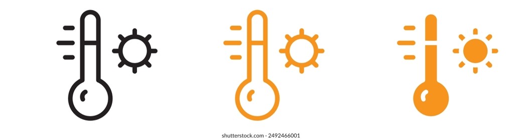 Präzise Meteorologie Thermometer Messung Icon für Wetter und Klima Grafiken Perfekt für die Darstellung von Temperaturmessung und Meteorologie