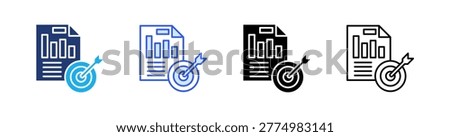 Accurate Multiple Style Icon Set Vector