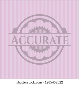 Accurate pink emblem. Vintage.