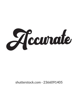 accurate text on white background.