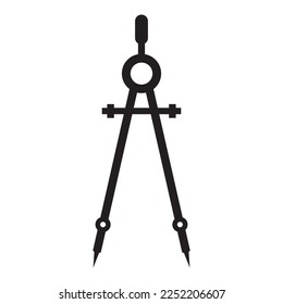 Accurate Tool Architecture Compass Icon Vector Logo Template Illustration Design