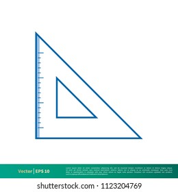 Accurate Tool Ruler Icon Vector Logo Template Illustration Design. Vector EPS 10.