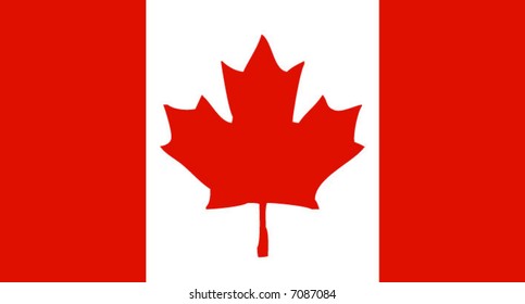 Accurate vector drawing of Canada's flag