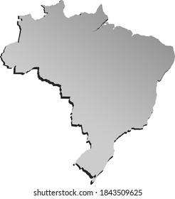 Accurate vector graphics of map of Brazil