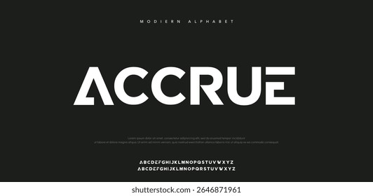 Accure capital alphabet letter logo design