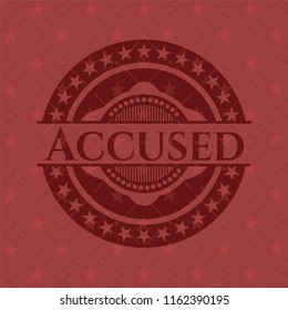Accused red icon or emblem