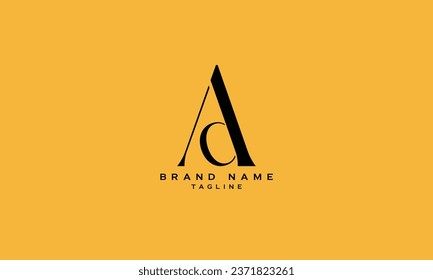 ACD, ADC, CAD, CDA, DCA, DAC, AD, DA, AC, CA, Abstract initial monogram letter alphabet logo design