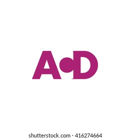 ACD Logo. Vector Graphic Branding Letter Element. White Background